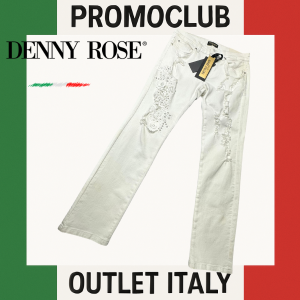 Панталон Denny Rose, 98% памук, 2%еластан, бял, размер 27,Италия